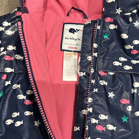 Gymboree rain coat - 4t-5t - little fish pattern - Picture 3 of 3
